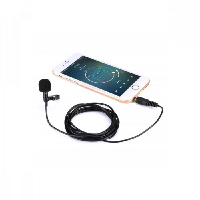 Newface 3.5mm Jak 1.5 Metre Double Mikrofon - Siyah
