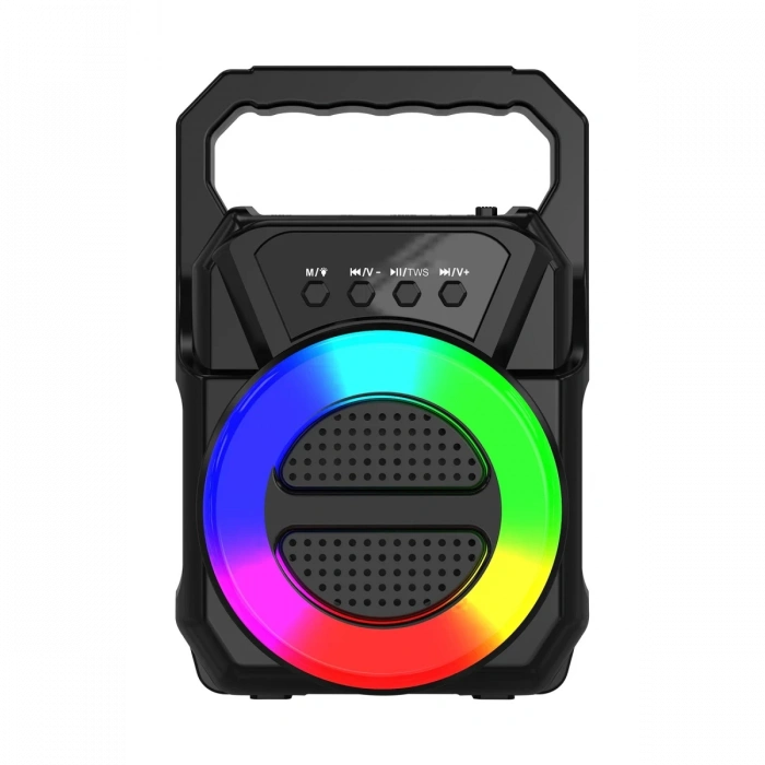 Newface ABS-1309 RGB FM Kablosuz Hoparlör - Siyah