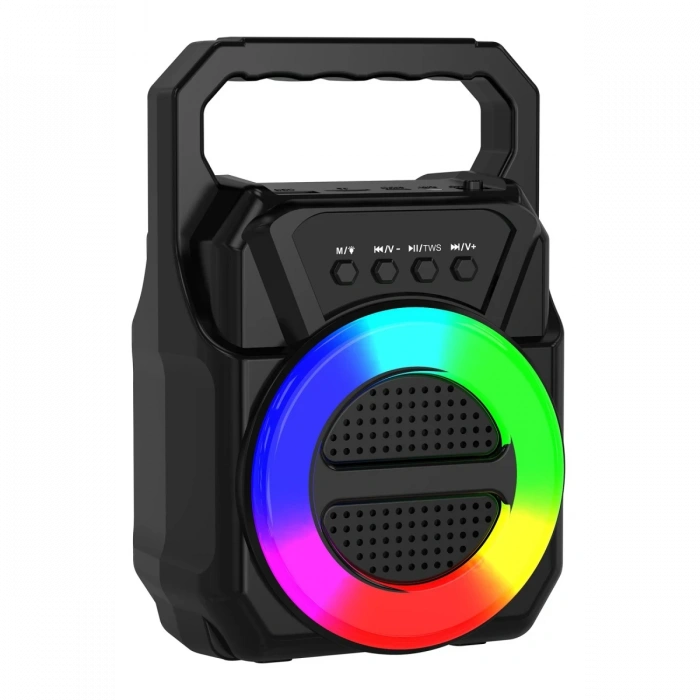 Newface ABS-1309 RGB FM Kablosuz Hoparlör - Siyah