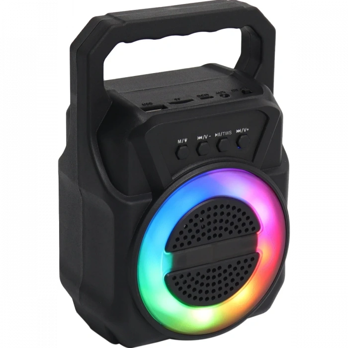Newface ABS-1309 RGB FM Kablosuz Hoparlör - Siyah