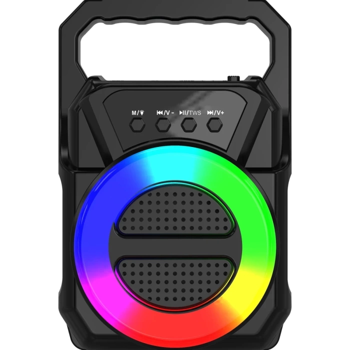 Newface ABS-1309 RGB FM Kablosuz Hoparlör - Siyah
