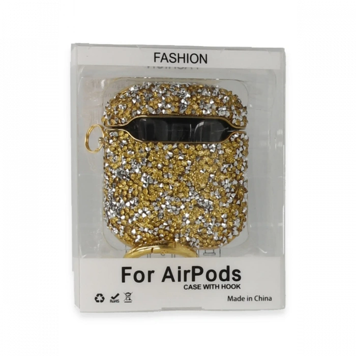 Newface Airpods 2 (2.nesil) Mira Taşlı Kılıf