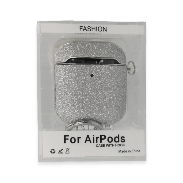 Newface Airpods 2 (2.nesil) Spell Simli Kılıf - Gümüş