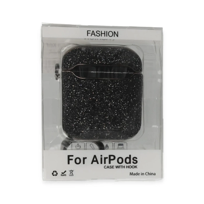 Newface Airpods 2 (2.nesil) Spell Simli Kılıf - Siyah