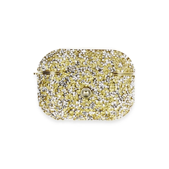 Newface Airpods Pro 2 (2.nesil) Luz Taşlı Kılıf - Gold