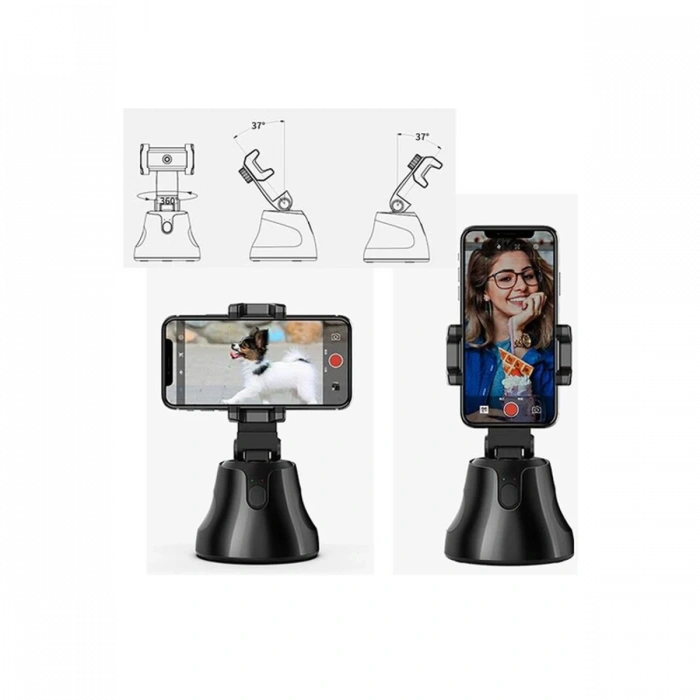 Apai Genie 360 Derece Takip Etme Özellikli Selfie Gimbal - Siyah