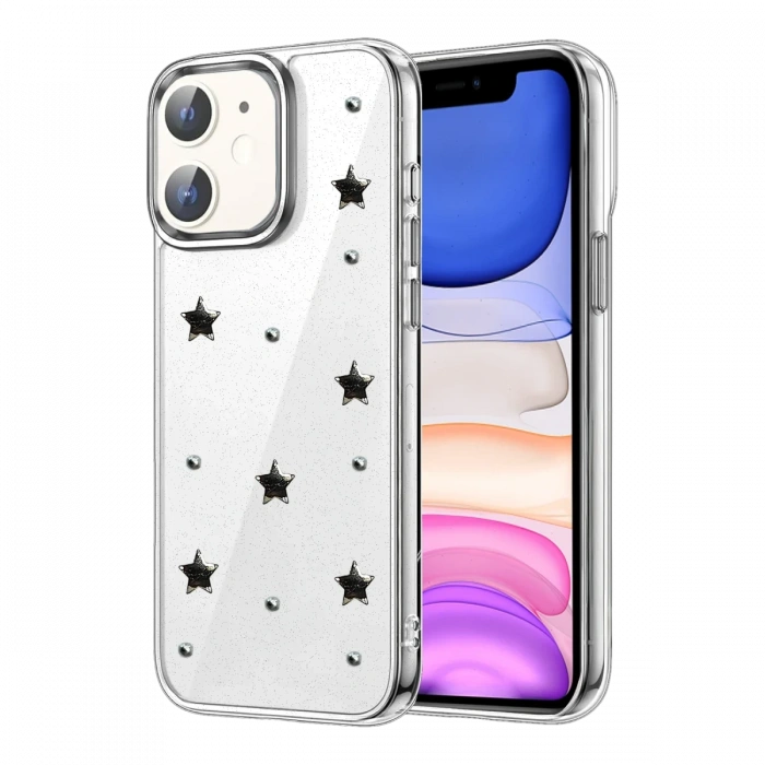 Apple iPhone 12 Fiyonk Desenli Kapak