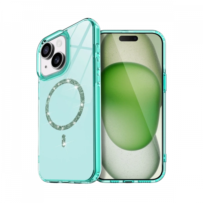 Newface Apple iPhone 15 Plus Live Diamond Magsafe Kapak
