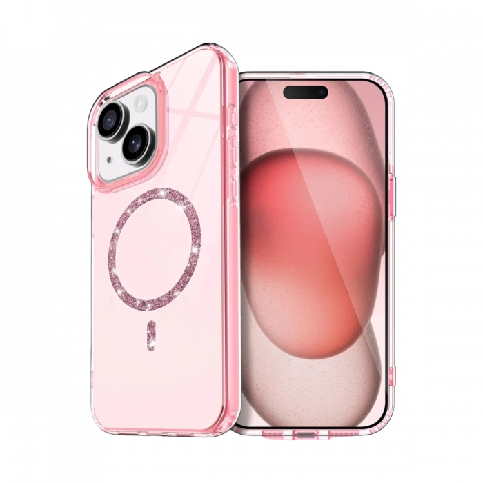 Newface Apple iPhone 15 Plus Live Diamond Magsafe Kapak