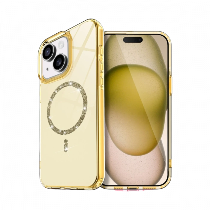 Newface Apple iPhone 15 Plus Live Diamond Magsafe Kapak