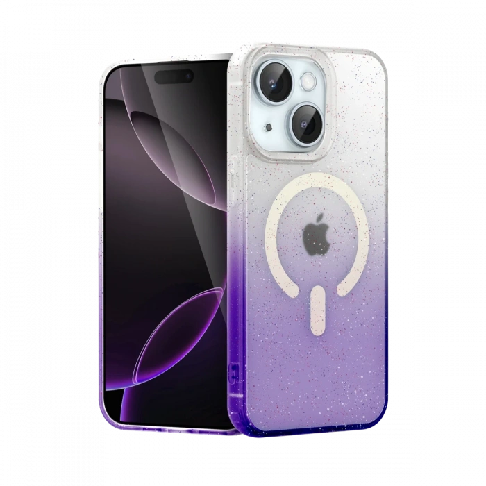 Newface Apple iPhone 15 Plus Pummel Shiny Magsafe Kapak