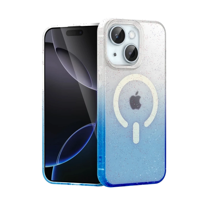 Newface Apple iPhone 15 Plus Pummel Shiny Magsafe Kapak