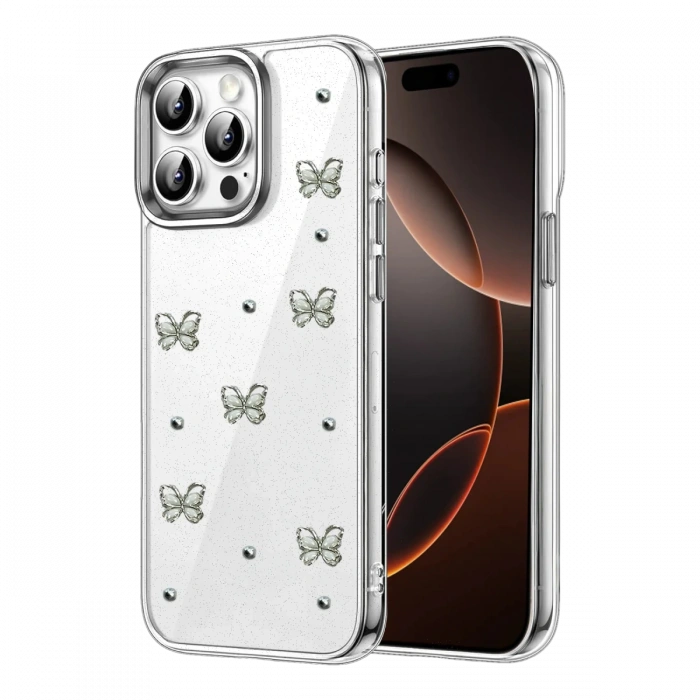 Newface Apple iPhone 15 Pro Fiyonk Desenli Kapak