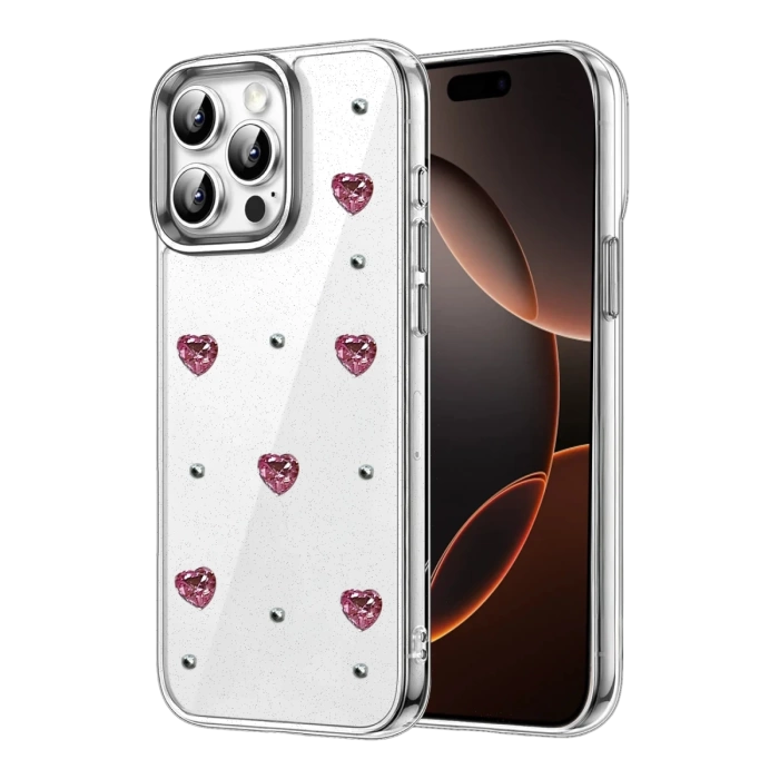 Newface Apple iPhone 15 Pro Max Fiyonk Desenli Kapak