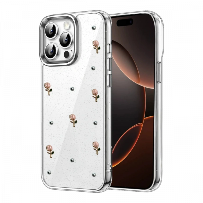 Newface Apple iPhone 15 Pro Max Fiyonk Desenli Kapak