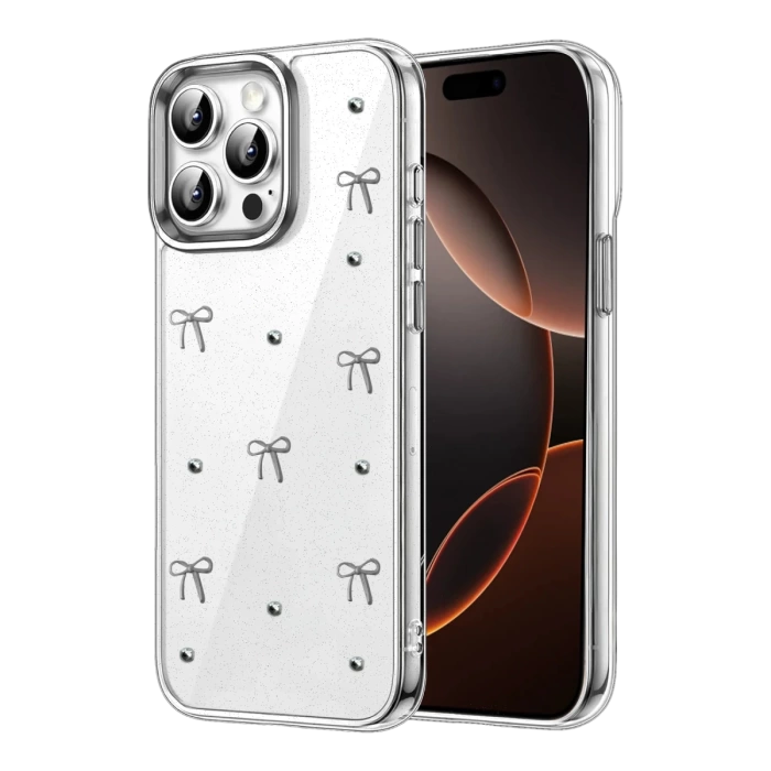 Newface Apple iPhone 15 Pro Max Fiyonk Desenli Kapak