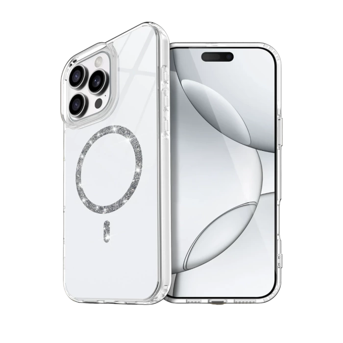Newface Apple iPhone 15 Pro Max Live Diamond Magsafe Kapak