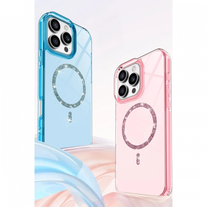 Newface Apple iPhone 15 Pro Max Live Diamond Magsafe Kapak