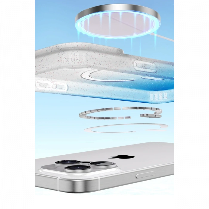 Newface Apple iPhone 15 Pro Pummel Shiny Magsafe Kapak