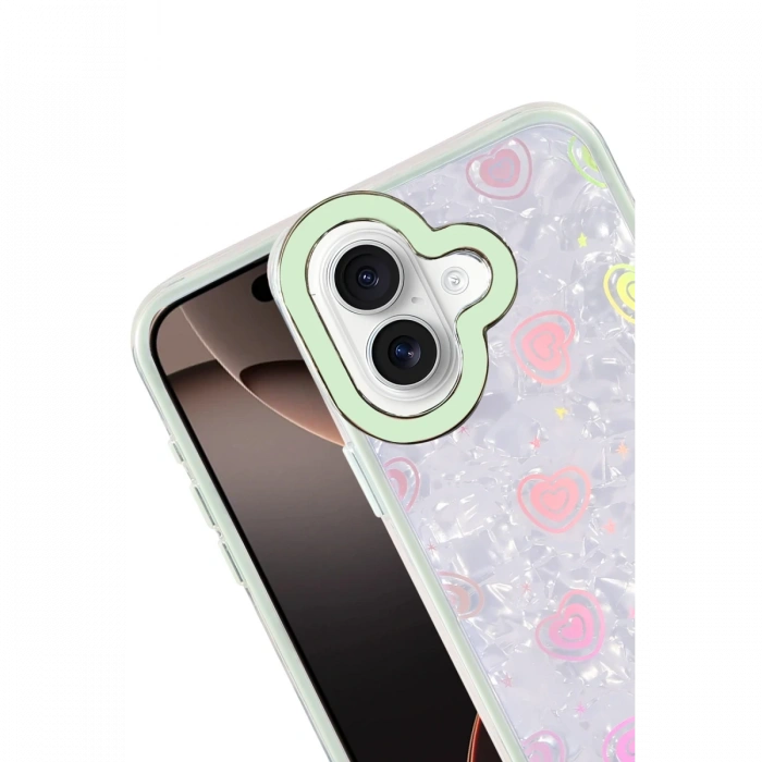 Newface Apple iPhone 16 Lumi Desenli Kapak