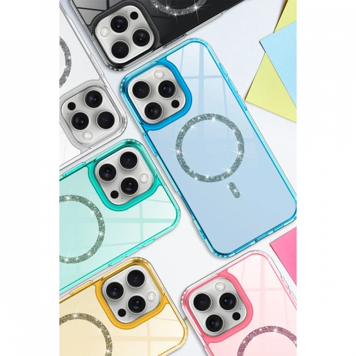 Newface Apple iPhone 16 Plus Live Diamond Magsafe Kapak