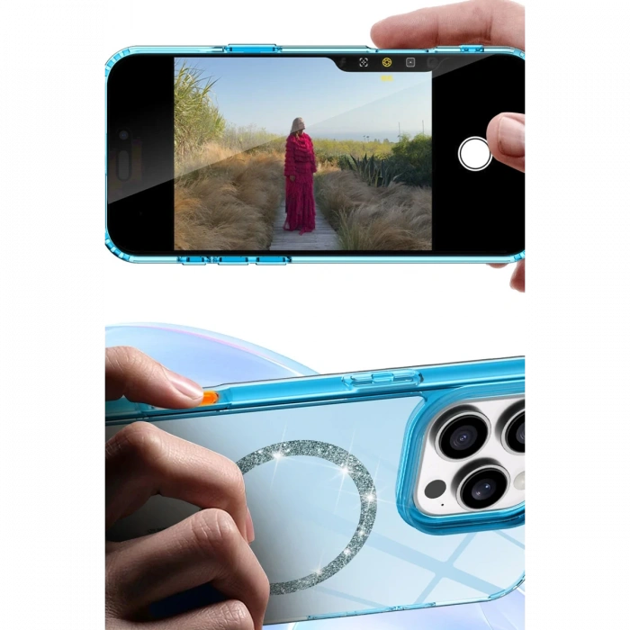 Newface Apple iPhone 16 Plus Live Diamond Magsafe Kapak