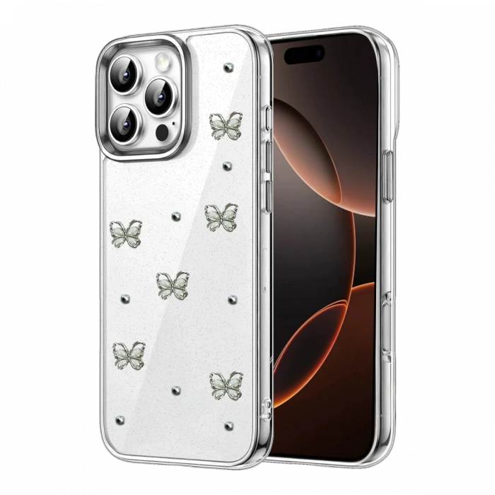 Newface Apple iPhone 16 Pro Fiyonk Desenli Kapak