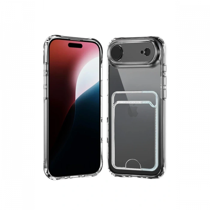 Apple iPhone 17 Air Kart Şeffaf Silikon - Şeffaf