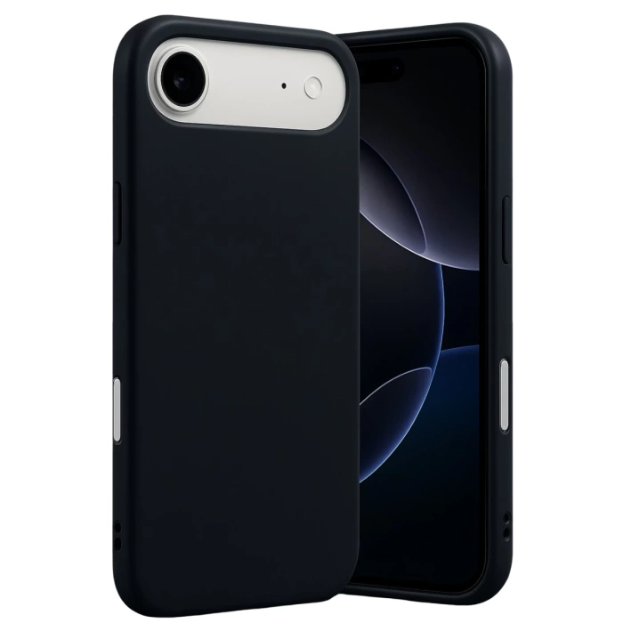 Newface Apple iPhone 17 Air Nano içi Kadife Silikon - Siyah