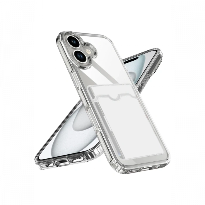 Newface Apple iPhone 17 Kart Şeffaf Silikon - Şeffaf