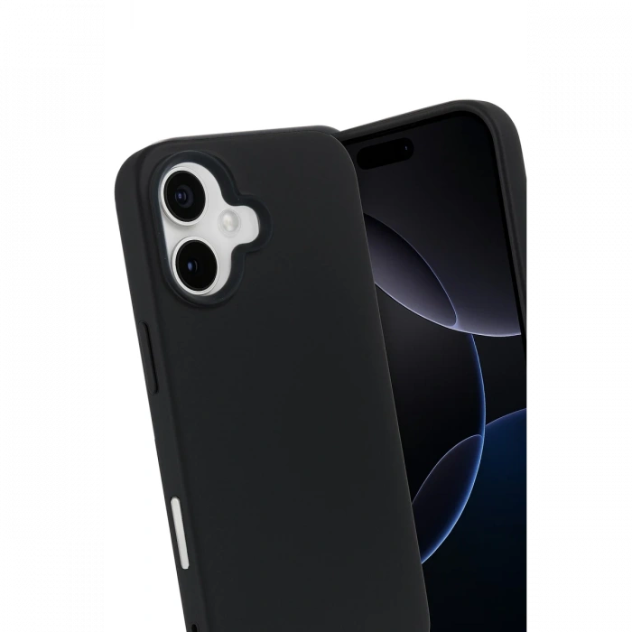 Newface Apple iPhone 17 Nano içi Kadife Silikon - Siyah