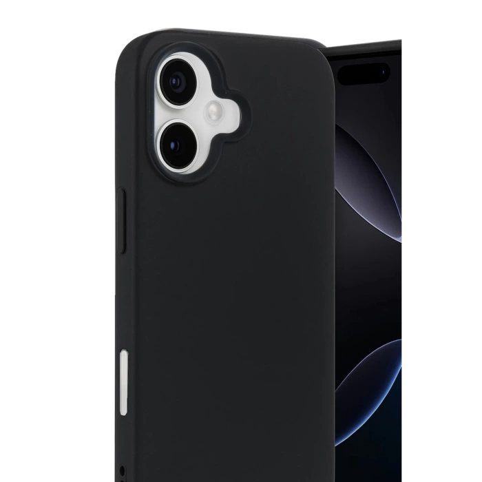 Newface Apple iPhone 17 Nano içi Kadife Silikon - Siyah