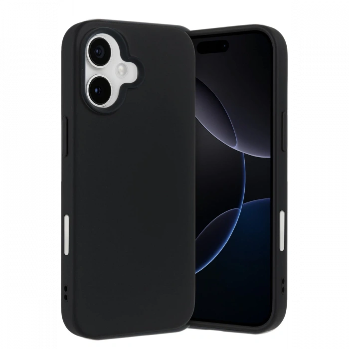 Newface Apple iPhone 17 Nano içi Kadife Silikon - Siyah