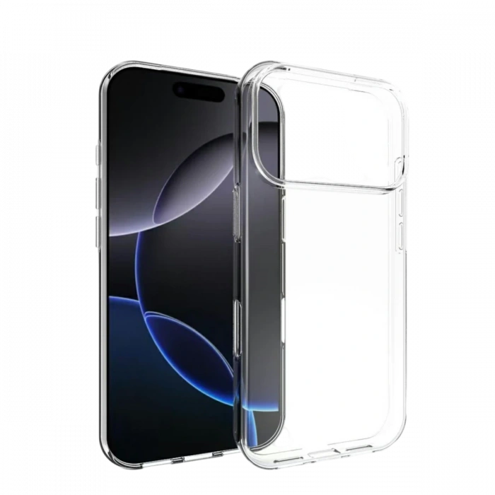 Newface Apple iPhone 17 Pro Lüx Şeffaf Silikon - Şeffaf