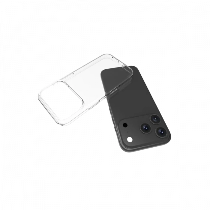 Apple iPhone 17 Pro Lüx Şeffaf Silikon - Şeffaf