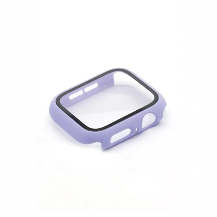 Newface Apple Watch 38mm Camlı Kasa Ekran Koruyucu - Lila