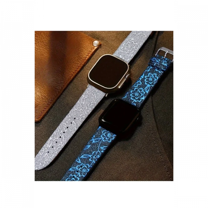 Newface Apple Watch 38mm Creeper Desenli Kordon - Pembe