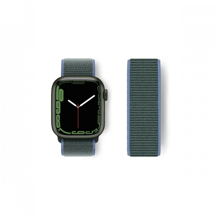 Newface Apple Watch 38mm Hasırlı Cırtcırtlı Kordon