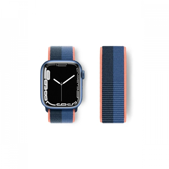 Newface Apple Watch 38mm Hasırlı Cırtcırtlı Kordon