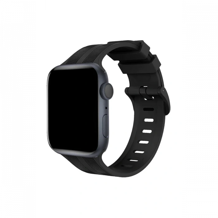 Newface Apple Watch 38mm KR408 Çizgili Silikon Kordon