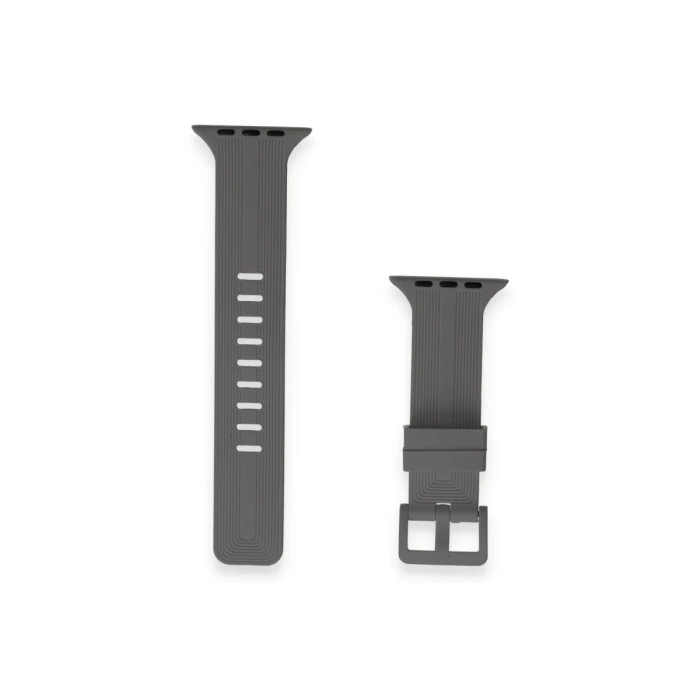Newface Apple Watch 38mm KR408 Çizgili Silikon Kordon