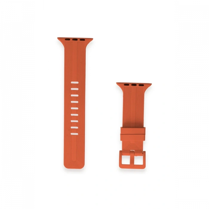 Newface Apple Watch 38mm KR408 Çizgili Silikon Kordon