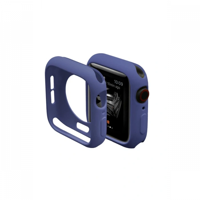 Newface Apple Watch 38mm Silikon Alt Kasa - Mavi