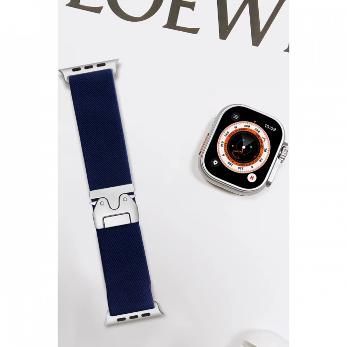 Newface Apple Watch 42mm Forest Kumaş Kordon - Lacivert