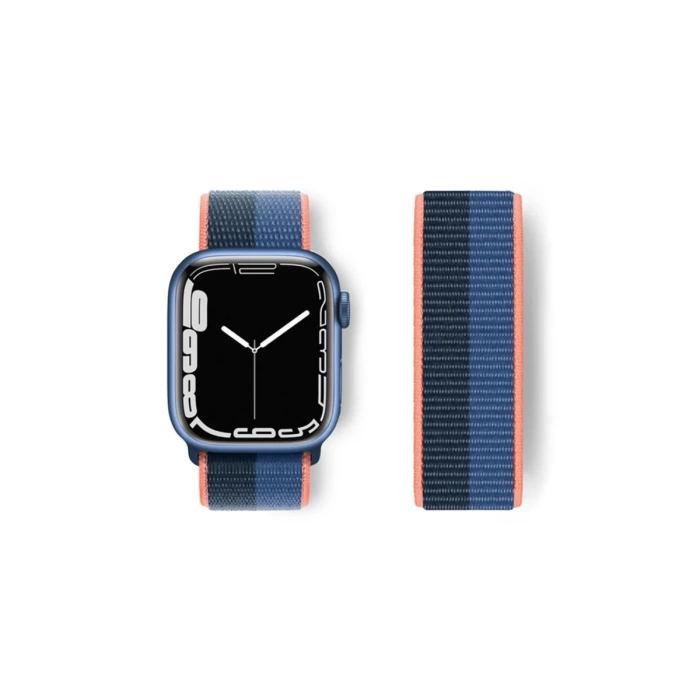 Newface Apple Watch 42mm Hasırlı Cırtcırtlı Kordon