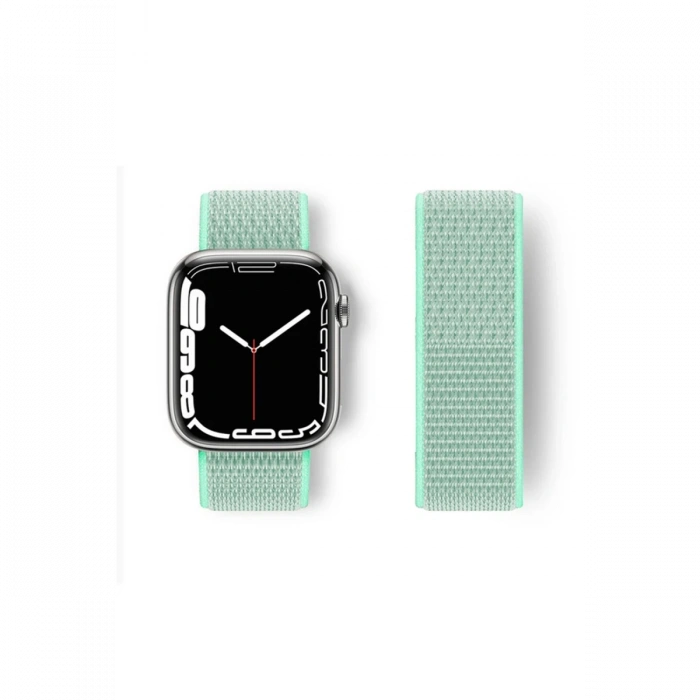 Newface Apple Watch 42mm Hasırlı Cırtcırtlı Kordon