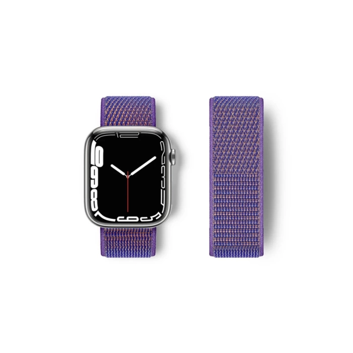 Newface Apple Watch 42mm Hasırlı Cırtcırtlı Kordon