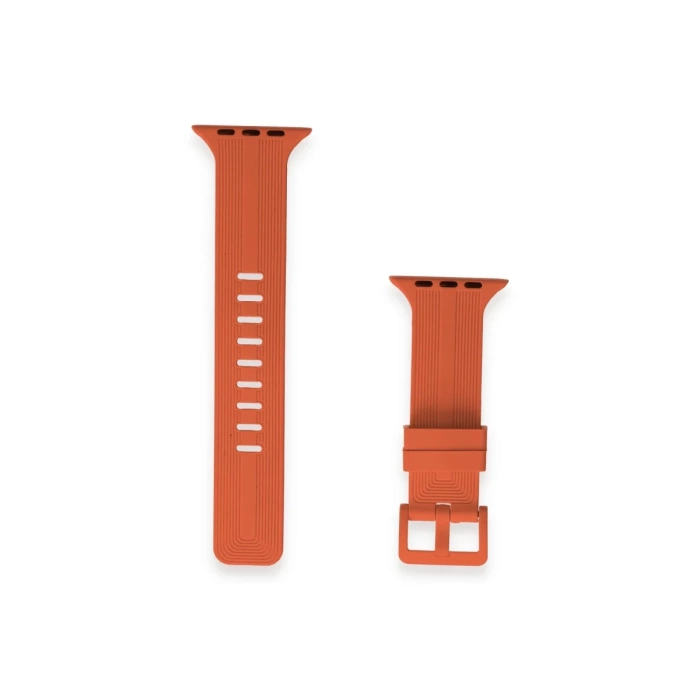 Newface Apple Watch 42mm KR408 Çizgili Silikon Kordon