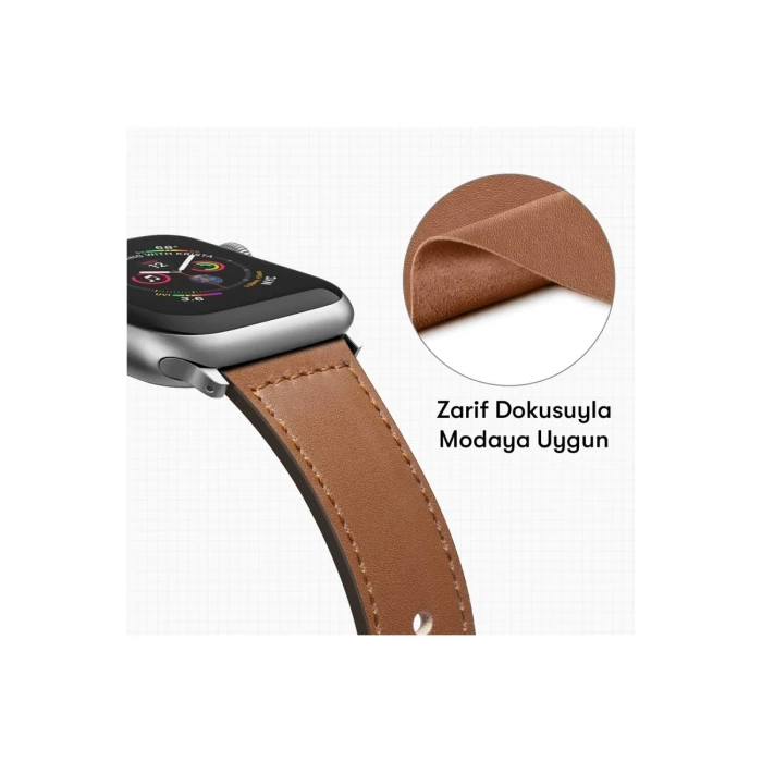 Newface Apple Watch 42mm KR415 Luaz Deri Kordon
