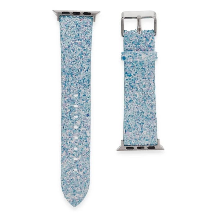 Newface Apple Watch 42mm Starry Taşlı Kordon - Turkuaz